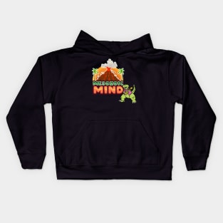 T-Rex Rocks Guitar! - Mesozoic Mind Kids Hoodie